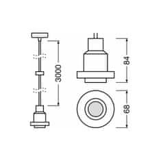 Osram Svietidlo OSRAM VINTAGE 1906 PENDULUM PRO BLACK