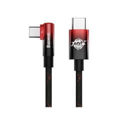 BASEUS MVP2 USB-CC kábel, 100W, 1m čierno/červený