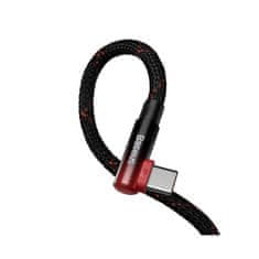 BASEUS MVP2 USB-CC kábel, 100W, 1m čierno/červený