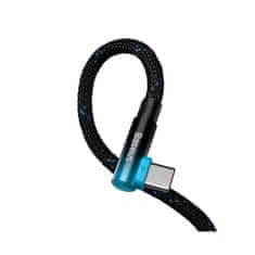 BASEUS MVP2 USB-C/C kábel, 100W, 2m čierno/modrý