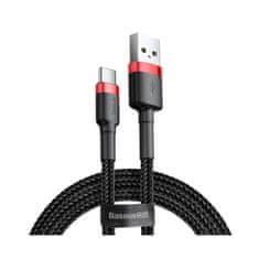 BASEUS Baseus Cafule USB-A/C kábel 3A 0,5m čierny (CATKLF-A91)