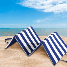 Výpredaj obliečok Plážové ležadlo PRUHY modro-biele