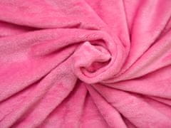 Výpredaj obliečok Ružová mikroplyšová deka VIOLET, 150x200 cm