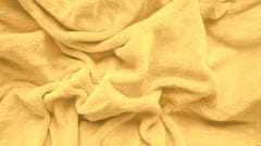 Výpredaj obliečok Plachta mikroplyš žltá 180x200 cm