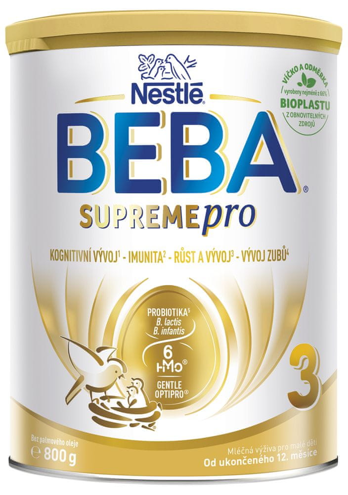 BEBA SUPREMEpro 3, 6 HMO, mlieko pre malé deti, 800 g