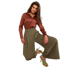 ITALY MODA Dámske nohavice MINAI khaki DHJ-SP-7723.09_405714 L