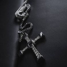 Netscroll Strieborný pánsky náhrdelník s krížikom, CrossNecklace