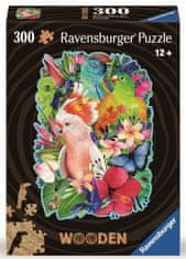 Ravensburger 120007609 Drevené puzzle Farebné papagáje 300 dielikov