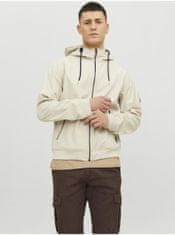 Jack&Jones Béžová pánska softsehellová bunda Jack & Jones Basic S