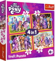 Trefl Puzzle My Little Pony: Zoznámte sa s poníkmi 4v1 (35,48,54,70 dielikov)