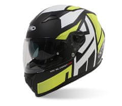 XRC Helma na motorku matt black/white/yellow veľ. XS