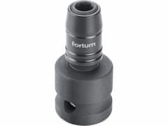 Fortum Adaptér rázový na bit, 1/2" 4-hran na 1/4" 6-hran, CrMo