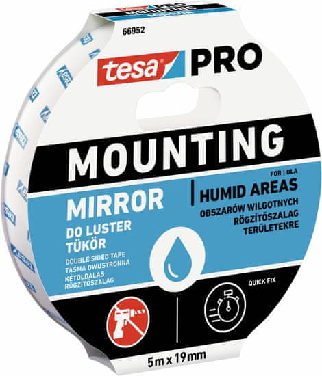 Tesa Páska montážna na zrkadlá 66952, 19mm x 5m, Tesa