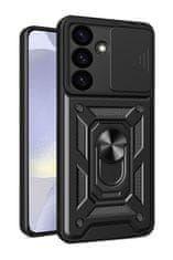 TopQ  Ultra odolný zadný kryt Armor Lens na Samsung S24 Plus čierny