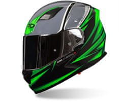 XRC Helma na moto Merchi R black/green/grey vel. XL