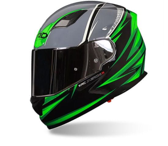 XRC Helma na moto Merchi R black/green/grey