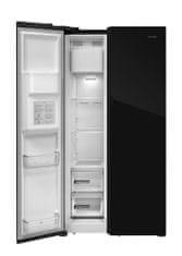 CONCEPT CONCEPT LA7691bc Voľne stojaca kombinovaná chladnička s mrazničkou, BLACK