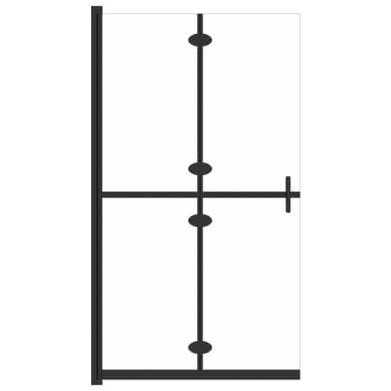 Vidaxl Skladacia sprchová zástena priehľadné ESG sklo 90x190 cm