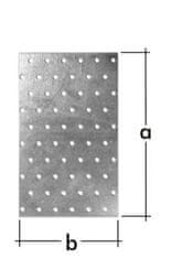 STREFA Doska je perforovaná. PP 22 DMX 140x400 - pozinkovaný plech - balenie po 1 ks