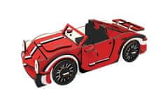 Rappa Woodcraft Drevené 3D puzzle Červený kabriolet