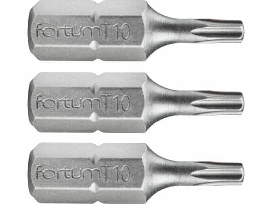 Fortum Bit torx 3ks, T 10x25mm, S2, FORTUM