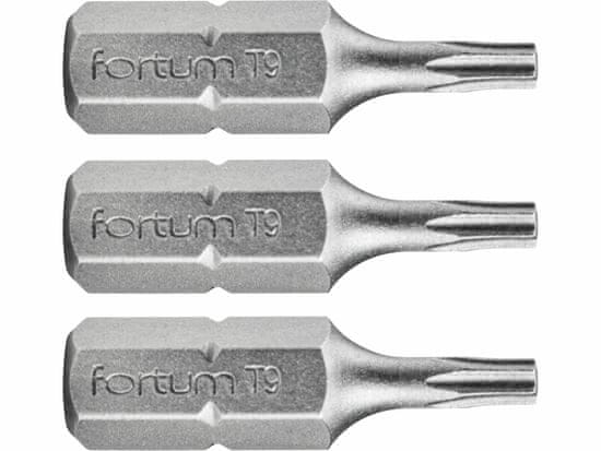 Fortum Bit torx 3ks, T 9x25mm, S2, FORTUM