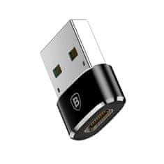 BASEUS Baseus adaptér z USB typu C na USB čierny (CAAOTG-01)