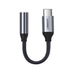 Ugreen Adaptér Ugreen z 3,5 mm mini jacku na USB-C 10 cm sivý (30632)