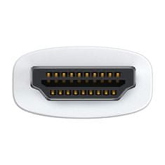 BASEUS Adaptér série Baseus Lite HDMI na VGA + mini jack 3,5 mm / napájanie micro USB biely (WKQX010102)