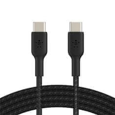 Belkin BOOST CHARGE USB-C/USB-C kábel, 1m, čierny - odolný