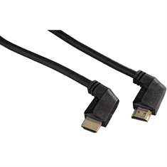 HAMA HDMI kábel vidlica-vidlica, kolmé konektory, pozlátený, 3*, 1,5 m