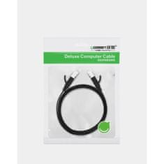 Ugreen Ugreen płaski Kabel internetowy sieciowy Ethernet patchcord RJ45 Cat 6 UTP 1000 Mbps 2 m czarny (50185)