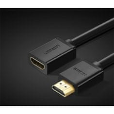 Ugreen Ugreen kábel HDMI predlžovací kábel (samica) - HDMI (samec) 19 pin 1,4v 4K 60Hz 30AWG 2m čierny (10142)