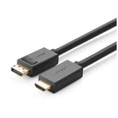 Ugreen Jednosmerný kábel Ugreen z DisplayPortu na HDMI 4K 30 Hz 32 AWG 1,5 m čierny (DP101 10239)