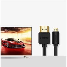 Ugreen Ugreen HDMI - micro HDMI 19 pin 2.0v 4K 60Hz 30AWG kábel 1,5 m čierny (30102)