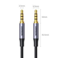 Ugreen Ugreen AUX kábel mini jack 3,5 mm (samec) - mini jack 3,5 mm (samec) 2 m čierny (AV183)