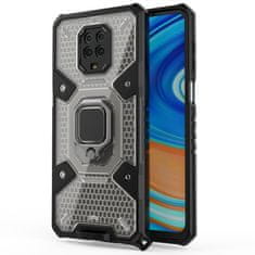 Techsuit Puzdro Crystal Ring Case pre Xiaomi Redmi Note 9S/Redmi Note 9 Pro/Redmi Note 9 Pro Max - Čierna KP30113