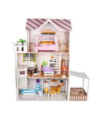 Mamido Trojposchodový drevený domček pre bábiky