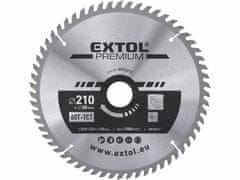 Extol Premium Kotúč pílový s SK plátkami, Ø210x3,2x30mm, 60z, EXTOL PREMIUM