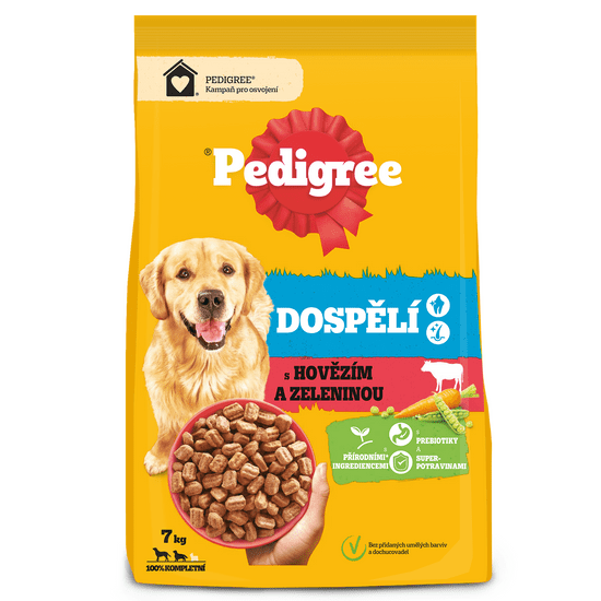 Pedigree hovädzie so zeleninou pre dospelých psov 7kg