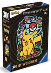 Ravensburger 120007616 Drevené puzzle Pikachu 300 dielikov