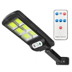 Verk  12276 Pouličné osvetlenie solárne 160 LED COB, IP67, 90 W, 15000 mAh čierne