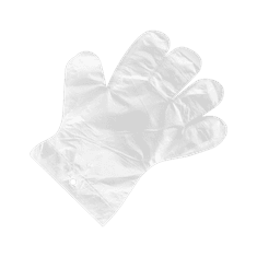 LP Jednorazové fóliové rukavice (na šmyk) 1 sada = 100 ks.