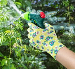 Záhradné rukavice potiahnuté nitrilom, kvetinový vzor, veľkosť 8"