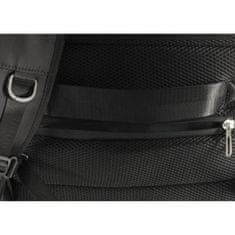 KIK Cestovný batoh na notebook rozšíriteľný 26-36L USB kábel čierna