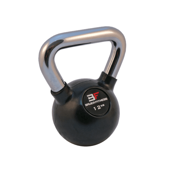 Bauer Fitness Kettlebell, pogumovaný 12 kg AC-1254