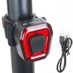 Pronett  XJ5053 Zadné svetlo na bicykel LED, IPX4 červené