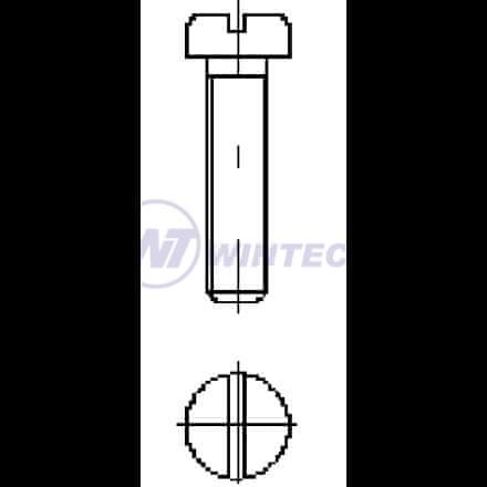 STREFA Skrutka DIN 84 M5 x 16 OBC / balenie 500 ks