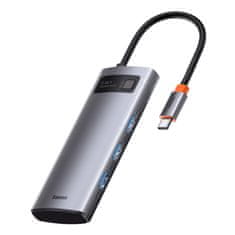 BASEUS Multifunkčný USB HUB 5v1 USB typu C PD 100W HDMI sivý (WKWG020013)