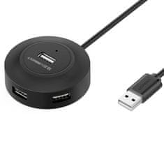 Ugreen Ugreen HUB 4v1 USB-A - 4xUSB-A 2.0 480Mb/s 1m čierny (CR106)